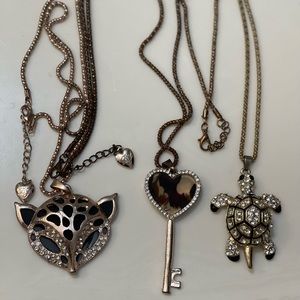 Set of 3 Betsey Johnson Neclaces